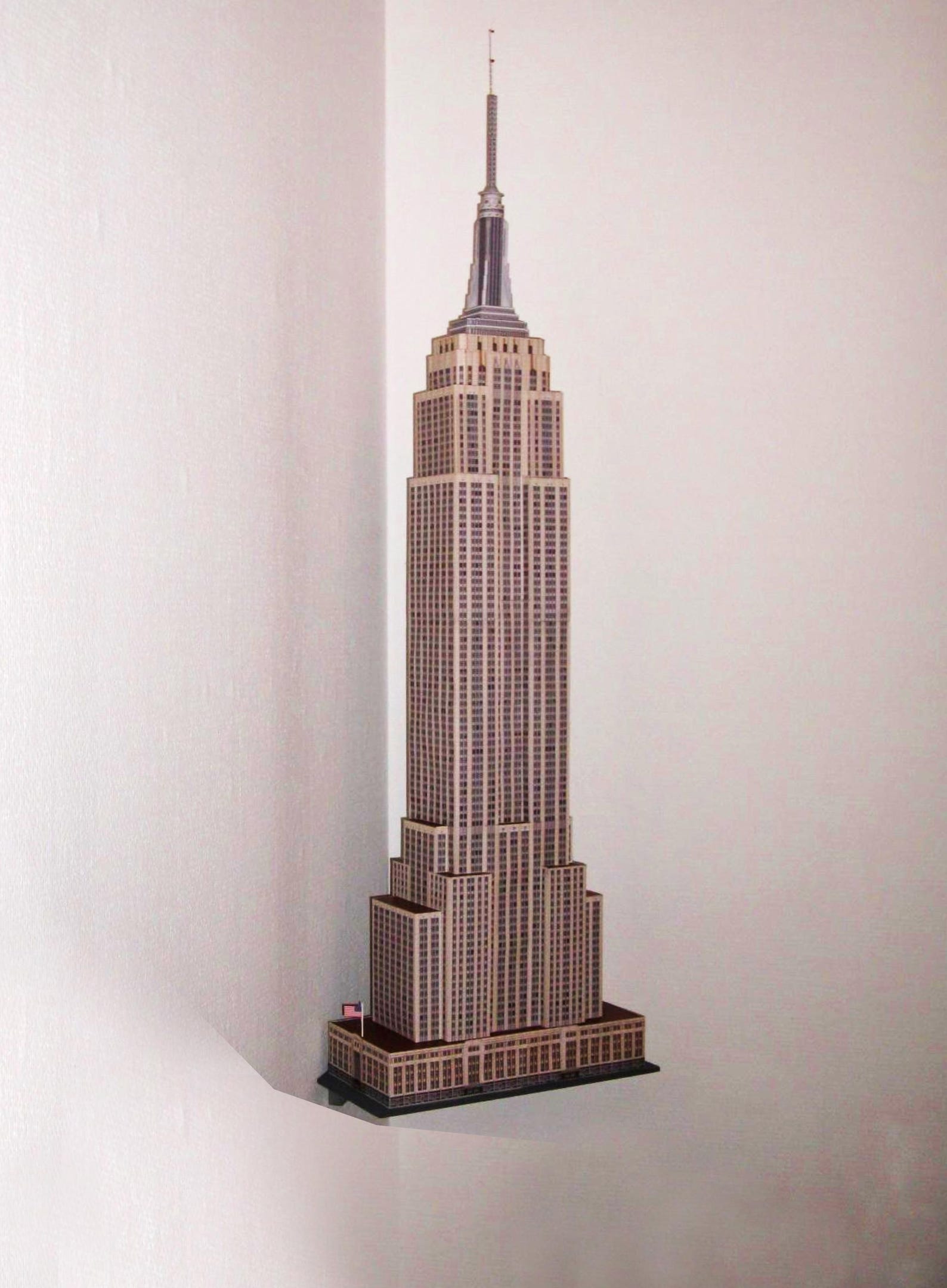 Papercraft Kit Empire State Building Manhattan 3d Paper Model Crafting ...