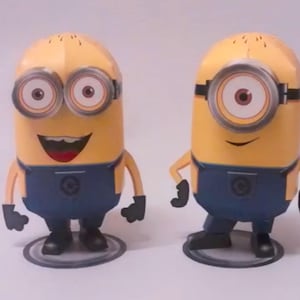 Kit de manualidades con modelos de papel 3D de PaperCraft Minion, planos en PDF para imprimir, cortar y pegar, plantilla de manualidades de papel para bricolaje como pasatiempo, rompecabezas, decoración