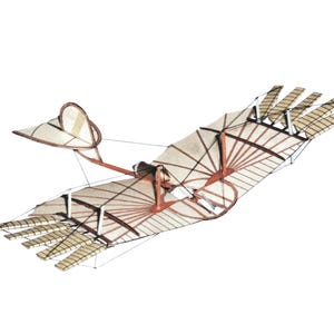 Kit de PaperCraft: Avión experimental Leonardo da Vinci, modelo de papel 3D, kit de manualidades, planos en PDF, plantilla de manualidades de papel DIY, pasatiempo, rompecabezas, decoración
