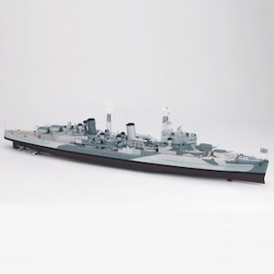 Kit PaperCraft HMS Belfast Light Cruiser kit de elaboración de modelos de papel 3d, planes en PDF para plantilla de manualidades de papel DIY para decoración de rompecabezas de pasatiempos