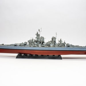 Kit de PaperCraft: acorazado USS Missouri, kit de manualidades con modelos de papel en 3D, planos en PDF para hacer manualidades de papel para bricolaje, decoración con rompecabezas