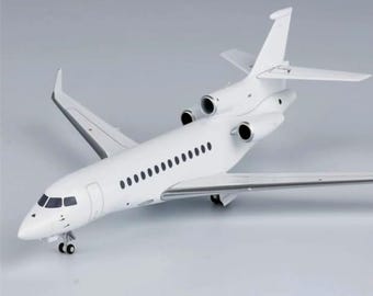 PaperCraft kit Falcon 7X civilian airplane 3d paper model crafting PDF plans DIY template