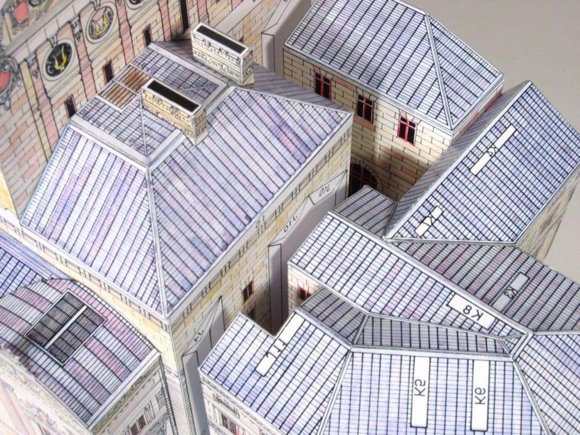 Papercraft Kit Paris Opera House Architecture 3d Paper Model Crafting ...