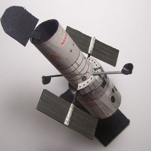 Kit de PaperCraft, telescopio espacial Hubble, modelo de papel 3D, kit de manualidades, planos en PDF para imprimir, cortar y pegar, plantilla de manualidades de papel para bricolaje, pasatiempo, rompecabezas, decoración