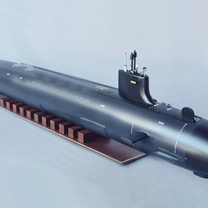 Kit PaperCraft USS Virginia submarino modelo de papel 3d kit de elaboración de planes en PDF para plantilla de manualidades de papel DIY para decoración de rompecabezas de pasatiempos