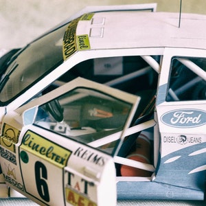 Papercraft Kit Rally Race Car 3d Paper Model Crafting Kit PDF Plans to ...