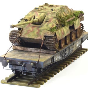 Kit de PaperCraft, modelo de papel 3D de tanque Jagdpanther, kit de manualidades, planos en PDF para imprimir, cortar y pegar, plantilla de manualidades de papel para bricolaje, para pasatiempos, rompecabezas, decoración