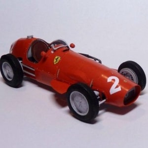 Kit de PaperCraft Ferrari 500, kit de manualidades con modelos de papel en 3D, planos en PDF para imprimir, cortar y pegar, plantilla de manualidades de papel para bricolaje, para pasatiempos, rompecabezas, decoración