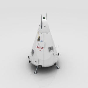 PaperCraft kit RVT Rocket Reusable 3d paper model crafting kit PDF plans to print cut & glue DIY paper craft template hobby puzzle decor
