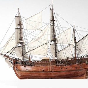 Kit de manualidades con modelo de papel 3D Endeavour Vessel, planos en PDF para imprimir, cortar y pegar, plantilla de manualidades de papel para bricolaje, para pasatiempos, rompecabezas y decoración