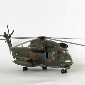 PaperCraft kit CH-53 Sea Stallion Helicopter 3d paper model crafting PDF plans DIY template