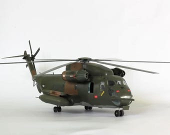PaperCraft kit CH-53 Sea Stallion Helicopter 3d paper model crafting PDF plans DIY template