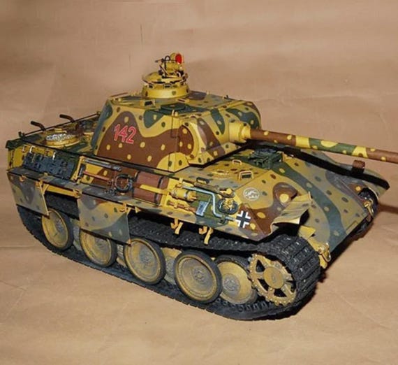 ペーパークラフトキット パンサー戦車 3Dペーパーモデルクラフトキット