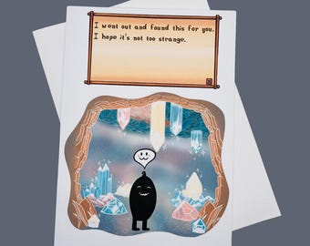 Krobus Birthday Card: Stardew Valley Fan Art Greeting