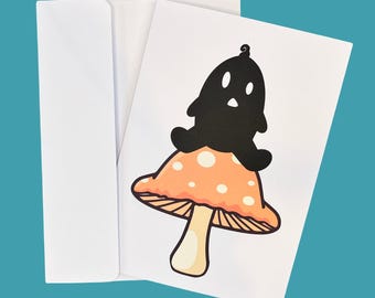 Krobus Mushroom Greeting Card: Stardew Valley Thank You Card