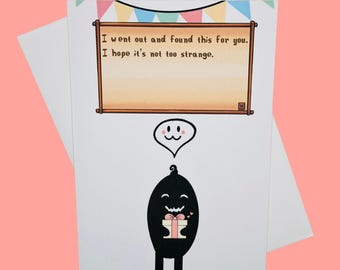 Krobus Birthday Card: Stardew Valley Fan Art Greeting