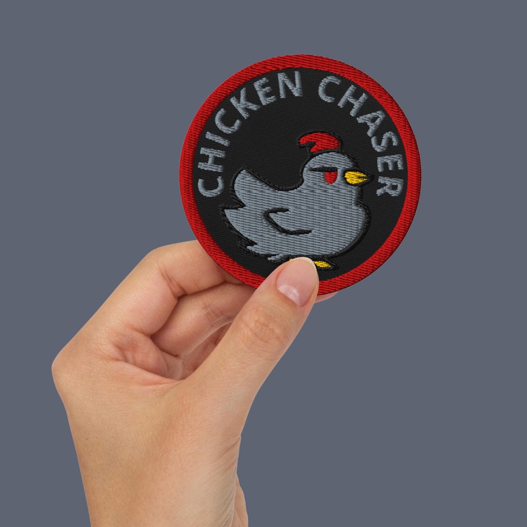 Dark Void Chicken Chaser Embroidered Patch | Video Gamer Iron-on ...