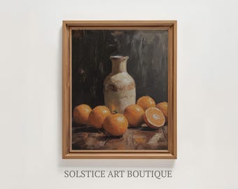 ムーディーなイチジクの絵画 | 印刷可能なアート | ビンテージフルーツ