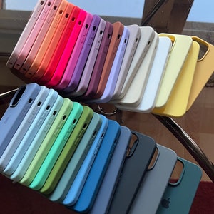 Silicone Case Hülle / Handyhülle for iPhone 11 12 13 14 15 Pro / Max / Plus / Mini Hülle Schutzhülle Cover Bild 7