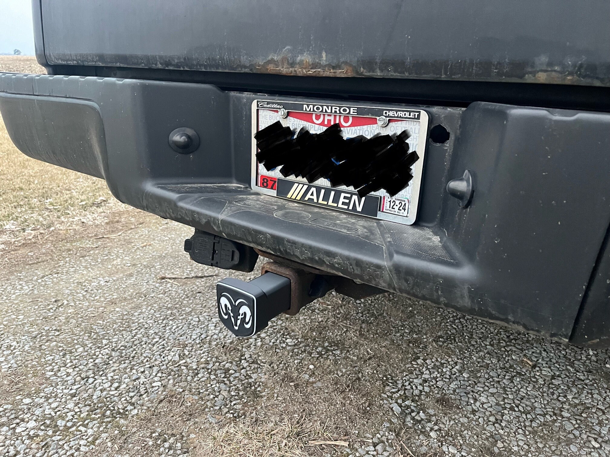 Dodge Ram Hitch Cover Ram Truck Hitch Cover Standard Truck Hitch Size