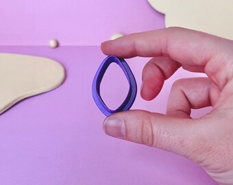 Cortador para arcilla polimérica forma básica | Cortador forma de gota orgánica | Molde para arcilla | Cortador para pendientes