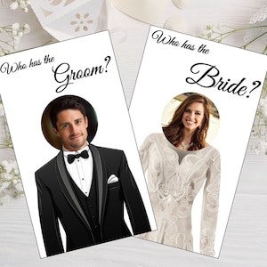 Who has the Groom Scratch Off Bridal Game Template I Who has the Bride Wedding Game I Editable Template I Personalized Bachelorette Game