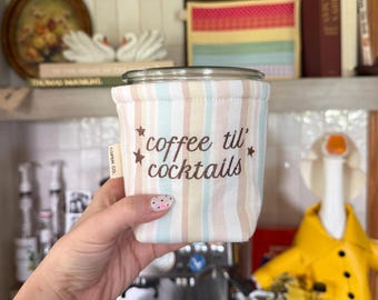 Café hasta los cócteles - Funda para tarro Weck