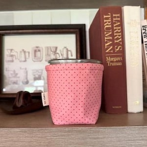 Pink Micro Dot Weck Jar Sleeve