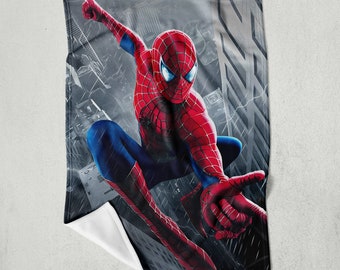 Spiderman, Spiderman Blanket, Custom Name, Ultra Soft Blanket, Baby Blanket, Perfect Gift, Birthday Gifts, Throw Blanket