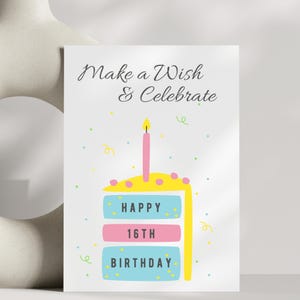 Personalized Birthday Card For Girls Happy Birthday Gift For Girls Teen Girl Birthday Gift Fun Birthday Card Gift Teenager Birthday Party
