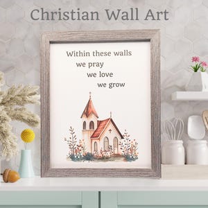 Christian Wall Art Framed Religious Wall Art Gift Faith Family Blessing Inspirational Wall Art Decor For Family Christian Housewarming Gift