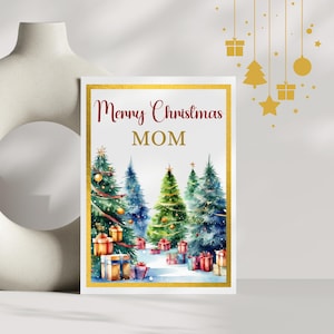 Carte de Noël pour maman Joyeux Noël maman
