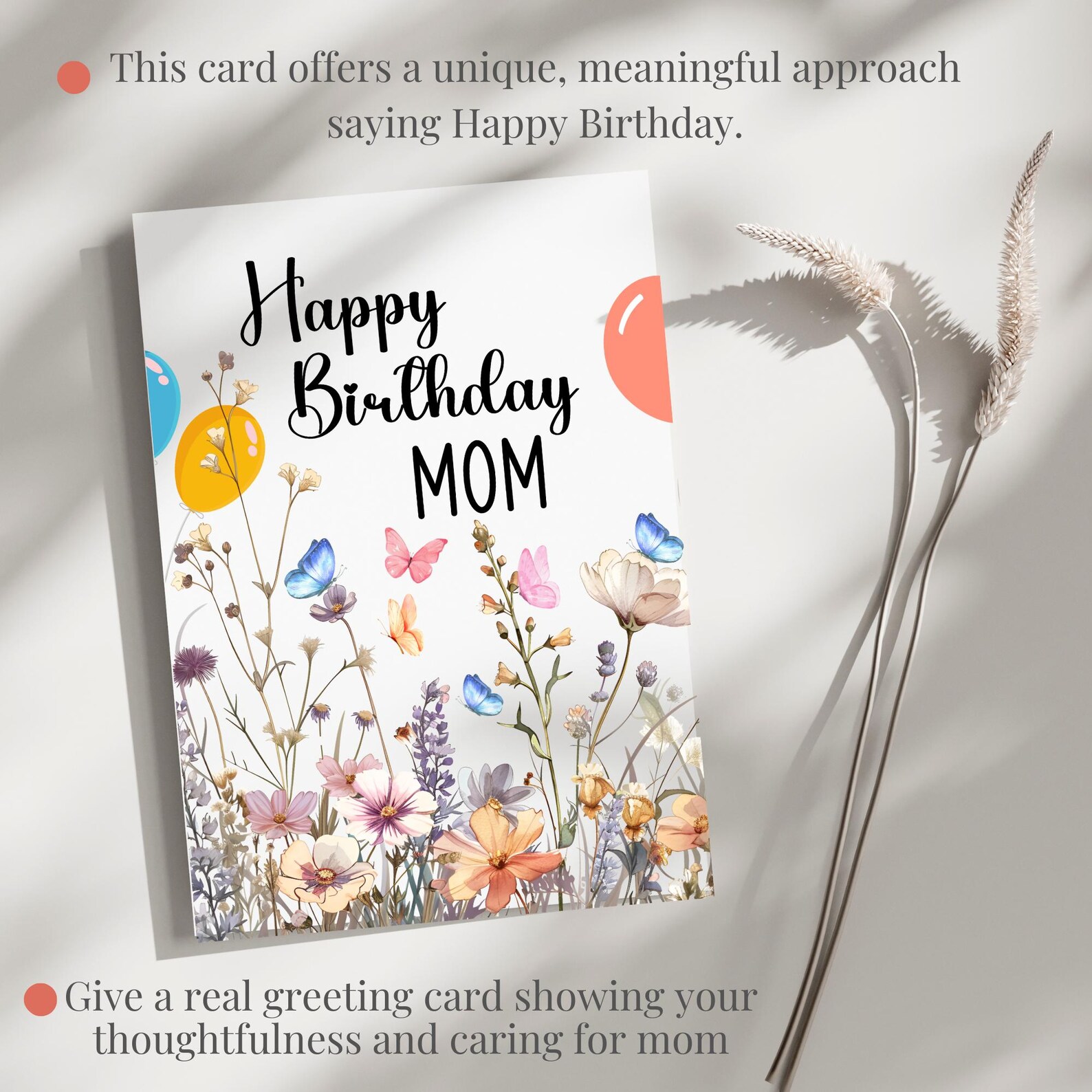 Happy Birthday Card for Mom Birthday Gift Idea Mom Birthday Card Mom