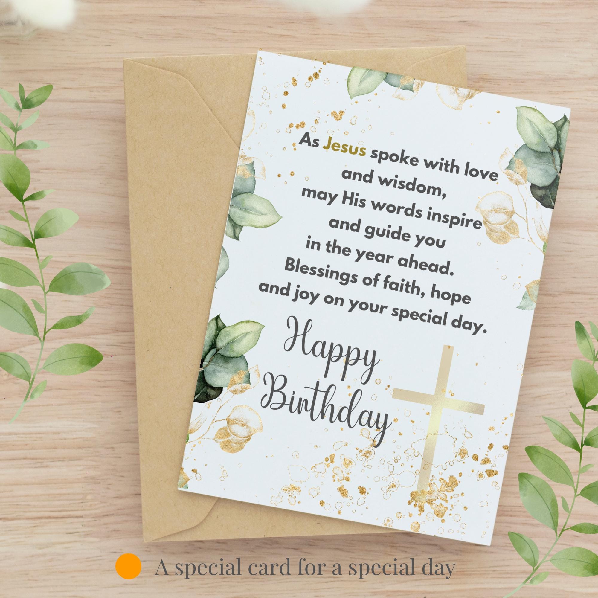 Religious Birthday Card for Her Christian Floral Birthday Card Faith ...