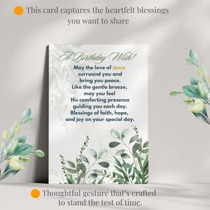Faith Based Birthday Card for Her Christian Floral Birthday Card Faith ...
