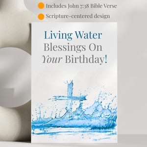 Religious Birthday Card With Bible Verse Christian Birthday Card For Men Faith Based Card Church Friend Bible Themed Birthday Card Gift