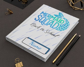 Customized Mermaid Journal Gift For Girls Hardcover Mermaid Notebook Mermaid Squad Customized Planner For Teens Mermaid Book Mermaid Diary