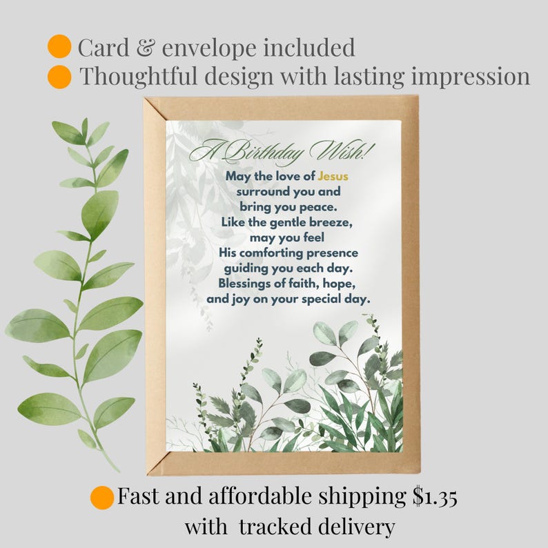 Faith Based Birthday Card for Her Christian Floral Birthday Card Faith ...