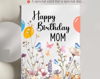 Happy Birthday Card For Mom Birthday Gift Idea Mom Birthday Card Mom Gift From Kids Birthday Card For Wife Mom Appreciation Birthday Card