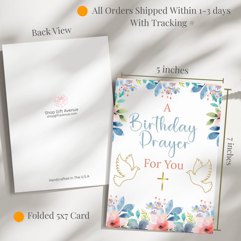 Religious Birthday Card for Women Christian Greeting Card Birthday Card ...