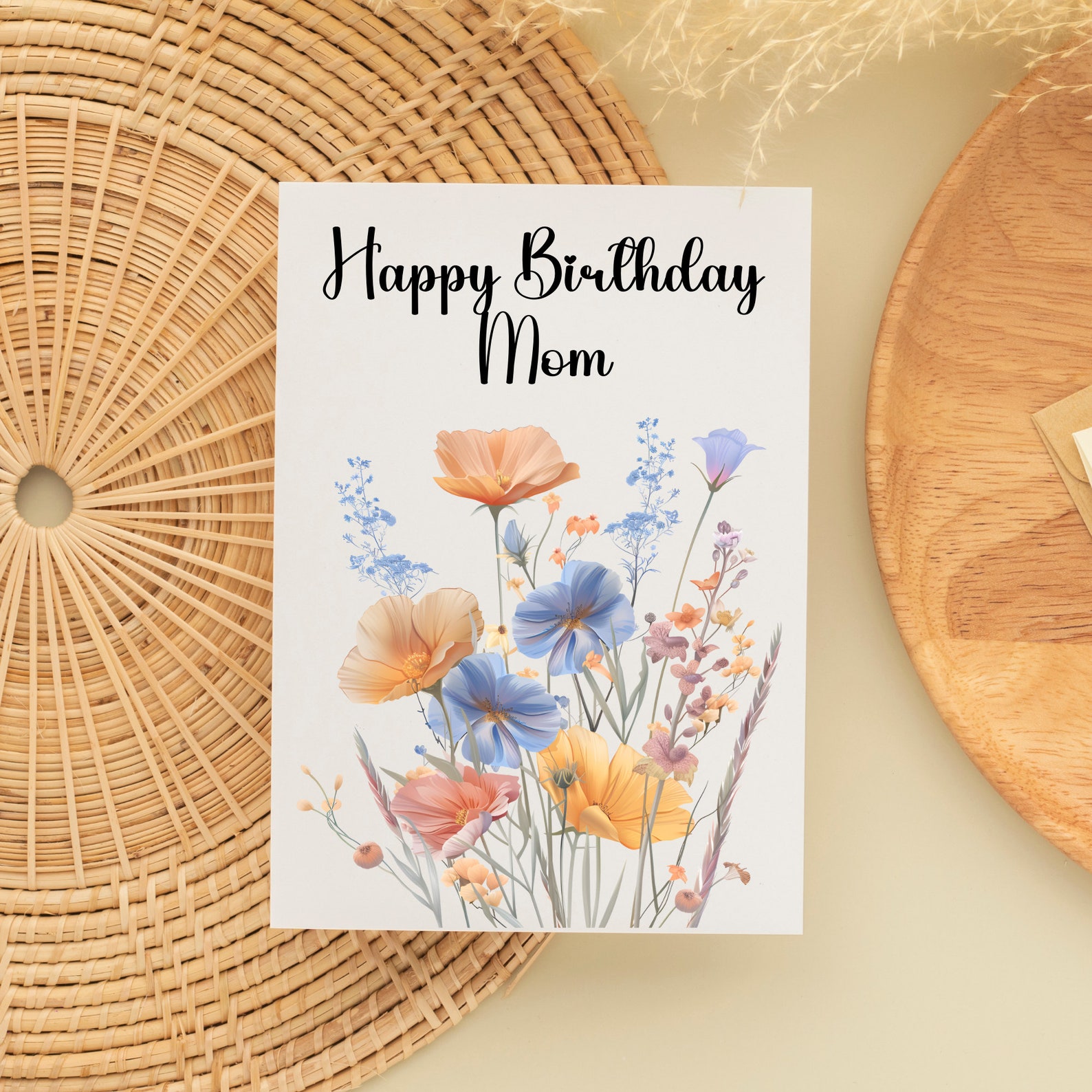 Happy Birthday Card for Mom Birthday Gift Idea Mom Birthday Card Mom