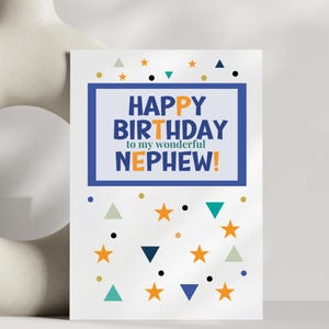 Birthday Card For Nephew Happy Birthday Greeting Card For Nephew Aunt Gift To Nephew Appreciation Cool Nephew Card Special Card For Nephew