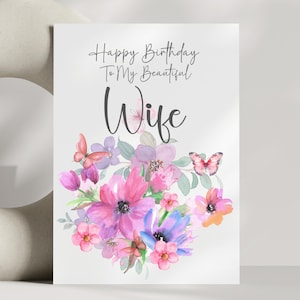 Happy Birthday Wife Christian Birthday Card For Wife Religious Greeting Card For Wife Birthday Card From Husband To Wife Birthday Blessings