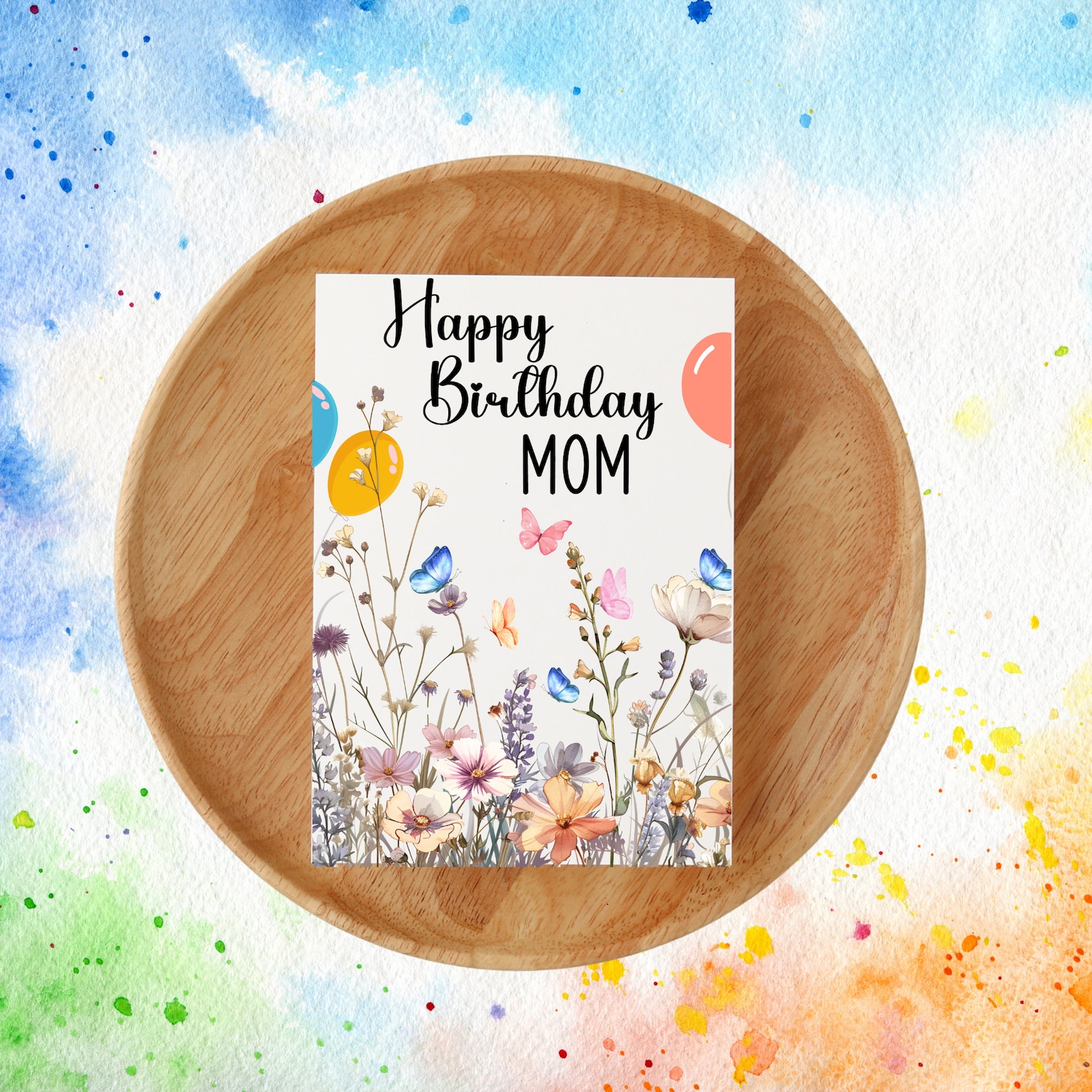 Happy Birthday Card for Mom Birthday Gift Idea Mom Birthday Card Mom ...