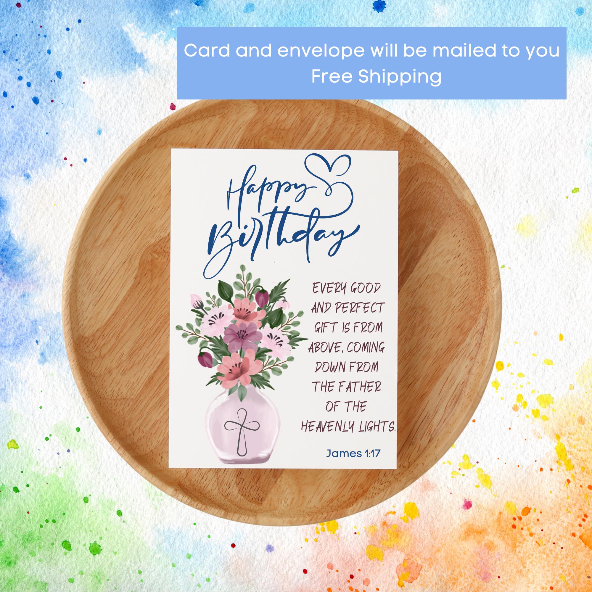 Faithfully Yours Bulk Geburtstagskarten 'By The Shore' – 50 Stück Mit Biblischem Bibelvers & Umschlägen