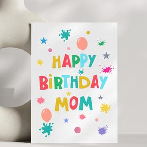 Happy Birthday Card For Mom Birthday Gift Idea Mom Birthday Card Mom Gift From Kids Birthday Card For Wife Mom Appreciation Birthday Card