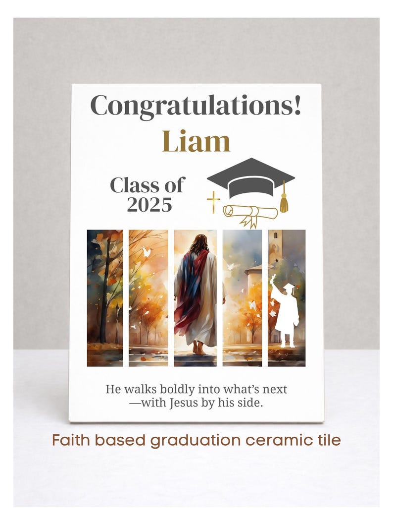 Religious Graduations Display Personalized Christian Graduation Gift Custom Keepsake Religious ...