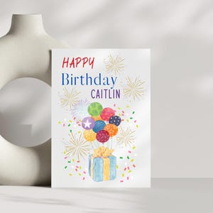 Happy Birthday Card for Daughter Personalized Card For Mom Custom Card For Bestie Greeting Card for Coworker Custom Birthday Gift For Mom