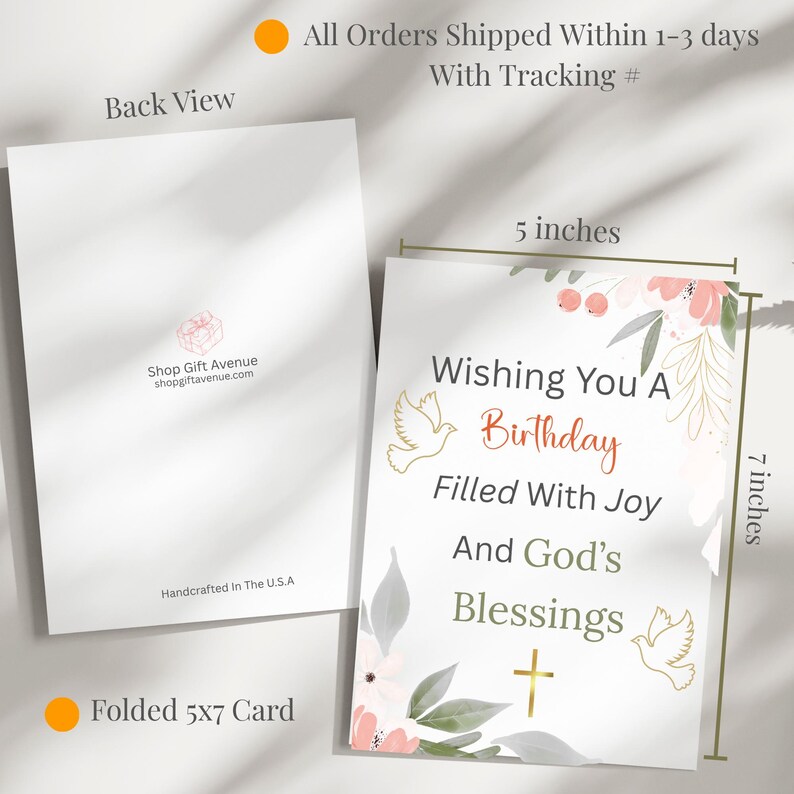 Religious Birthday Card for Women Christian Greeting Card Christian ...