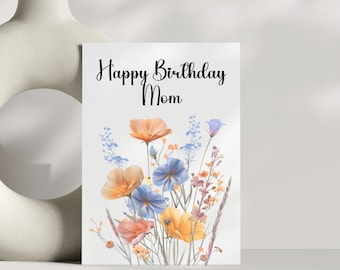 Happy Birthday Card For Mom Birthday Gift Idea Mom Birthday Card Mom Gift From Kids Birthday Card For Wife Mom Appreciation Birthday Card